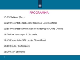 PROGRAMMA