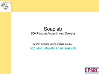 Soaplab SOAP-based Analysis Web Services