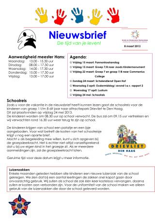 Nieuwsbrief