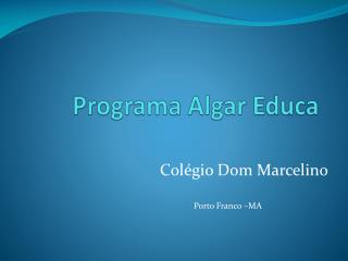 Programa Algar Educa