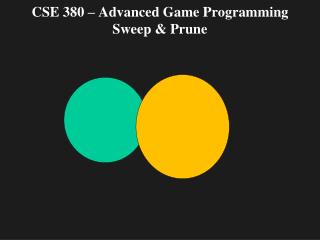 CSE 380 – Advanced Game Programming Sweep &amp; Prune