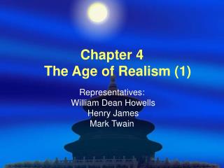 Chapter 4 The Age of Realism (1)