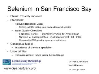 Selenium in San Francisco Bay