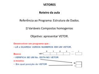 Variáveis int numero_alunos /* numero de alunos na turma