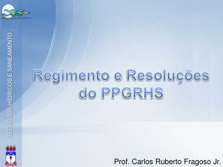 Regimento e Resoluções do PPGRHS