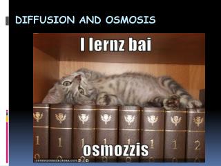 Diffusion and Osmosis