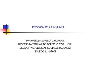 POSGRADO CONSUMO.