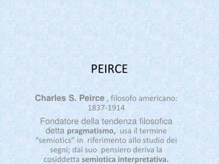 PEIRCE