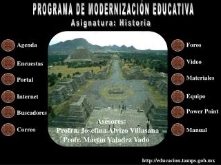 PROGRAMA DE MODERNIZACIÓN EDUCATIVA
