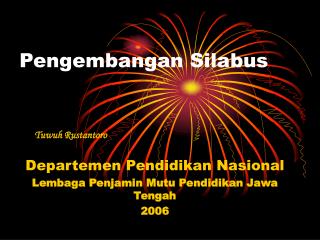 Pengembangan Silabus