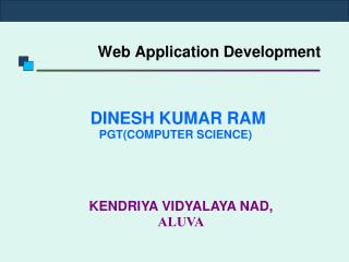 Web Application Development