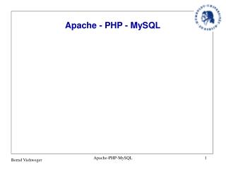 Apache - PHP - MySQL