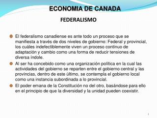 FEDERALISMO