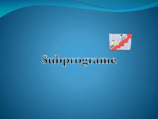Subprograme