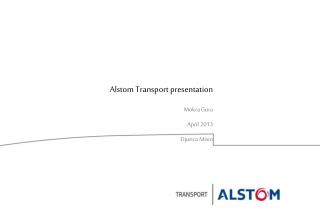 Alstom Transport presentation