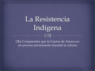 La Resistencia Indígena