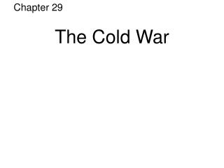 The Cold War