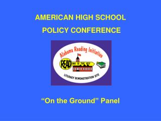 AMERICAN HIGH SCHOOL POLICY CONFERENCE
