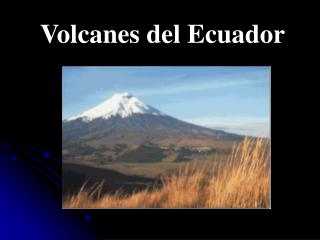 Volcanes del Ecuador