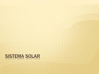 Sistema solar