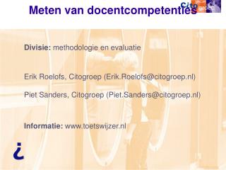 Meten van docentcompetenties