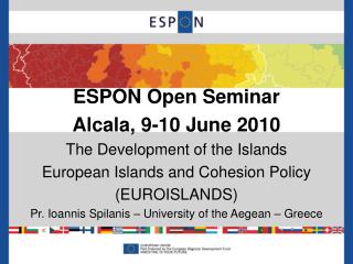 ESPON Open Seminar Alcala, 9-10 June 2010