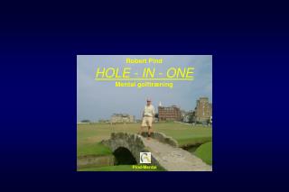 HOLE - IN - ONE Mental golftræning