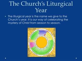 The Church’s Liturgical Year