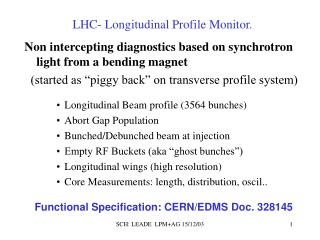 LHC- Longitudinal Profile Monitor.