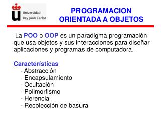 PROGRAMACION ORIENTADA A OBJETOS