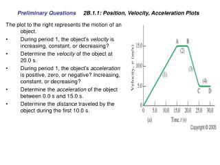 Preliminary Questions 	 2B.1.1: Position, Velocity, Acceleration Plots