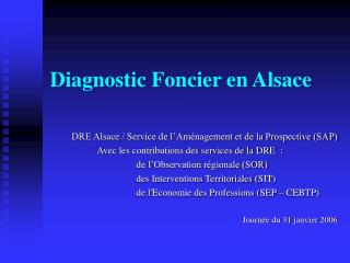 Diagnostic Foncier en Alsace