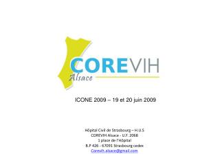 Hôpital Civil de Strasbourg – H.U.S COREVIH Alsace - U.F. 2068 1 place de l’Hôpital