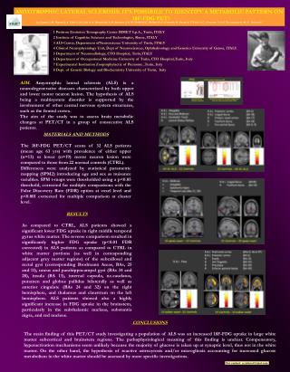 1 Positron Emission Tomography Center IRMET S.p.A., Turin, ITALY