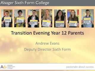 Transition Evening Year 12 Parents