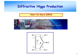 Diffractive Higgs Production