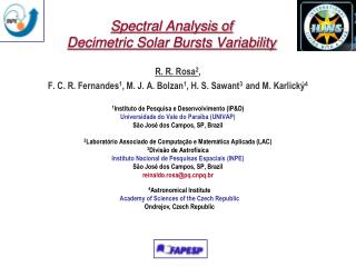 Spectral Analysis of Decimetric Solar Bursts Variability