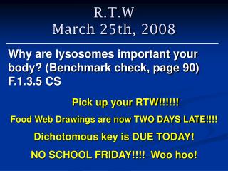 R.T.W March 25th, 2008