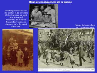 Bilan et conséquences de la guerre