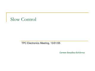 Slow Control