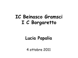 IC Beinasco Gramsci I C Borgaretto