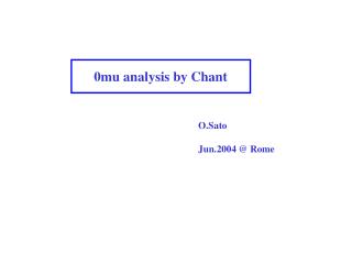 0mu analysis by Chant