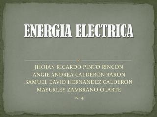 ENERGIA ELECTRICA