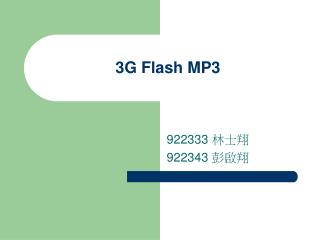 3G Flash MP3