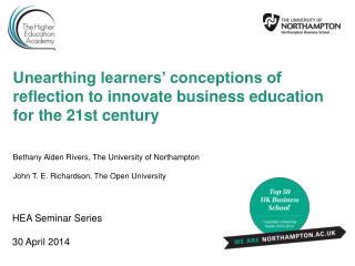 Unearthing learners’ conceptions of reflection to innovate business education for the 21st century
