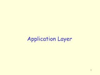 Application Layer