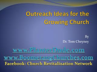 Outreach Ideas for the Growing Church