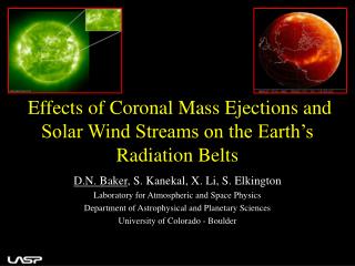 Effects of Coronal Mass Ejections and Solar Wind Streams on the Earth’s Radiation Belts