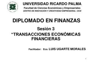 DIPLOMADO EN FINANZAS