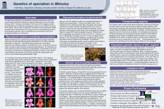 Genetics of speciation in Mimulus